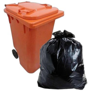 Imagem de Saco De Lixo De 300 Litros Preto 120X135X0,12 C/50