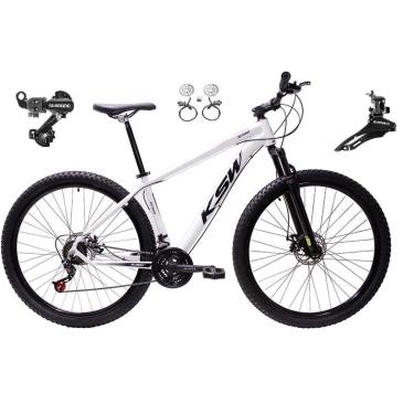 Imagem de Bicicleta Aro 29 KSW XLT 24v Shimano Freio Hidráulico Suspensão Dianteira MTB Alumínio-...
