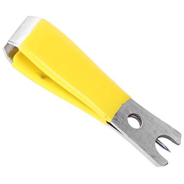Imagem de KIMISS Tesoura Compacta para Cortar Linha de Peixe, Cabo para Pesca Com Mosca, Alicate de Fio Leve, Acessório de Ferramenta (Amarelo)