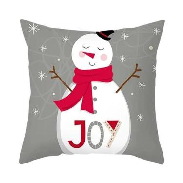 Imagem de Capa De Almofada Feliz Natal 45x45cm, Decoração De Natal Para Casa, Pr