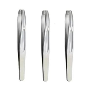 Imagem de Pinça De Sobrancelha Premium Com Ponta Redonda Para Remoção Precisa De