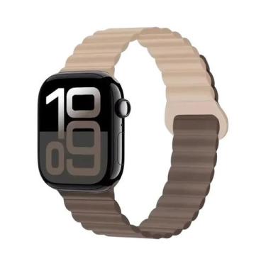 Imagem de Pulseira Esportiva Magnética De Silicone 42mm 44mm 45mm 46mm 49mm Para