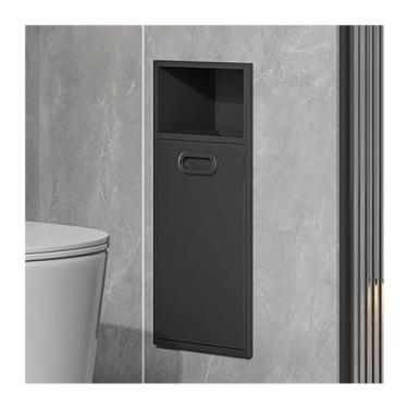 Imagem de Nicho de chuveiro moderno de aço inoxidável, prateleira embutida à prova d'água para cozinha e banheiro, alcova de lata de lixo embutida, solução de armazenamento elegante para melhoria da casa