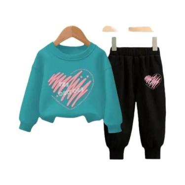 Imagem de Conjunto De Agasalho Infantil De Outono Com Camiseta De Manga Longa E 