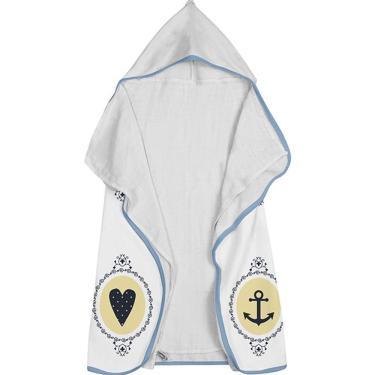 Imagem de Toalha Baby C- Capuz Tecebem Estampada C- Fralda Nino Branco