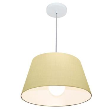 Imagem de Pendente Cone Bege MJ-4039 Para Mesa de Jantar e Estar - Vivare