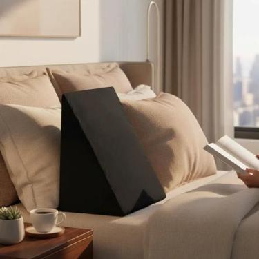 Imagem de Travesseiro Cunha de Encosto Apoio Para Repouso Anti-Refluxo Leitura D