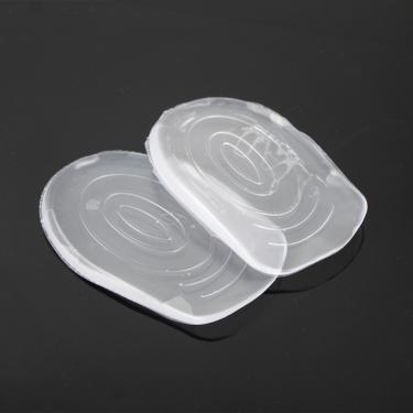 Imagem de Par De Palmilha Calcanhar Silicone Gel Ortopedica Anti Impacto Confortavel