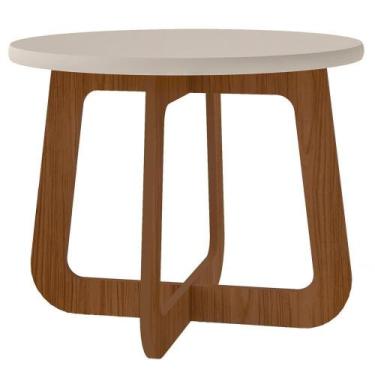 Imagem de Mesa De Centro Para Sala De Estar 59 Cm 4498 Off White Cedro Arly - MI