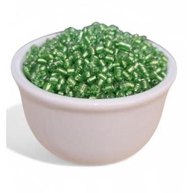 Imagem de Miçanga chinesa Cristal 6mm Pacote com 500 gramas - Generico, Verde cl
