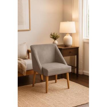 Imagem de Cadeira Decorativa Liz Suede para Sala salão recepção escolha sua cor.