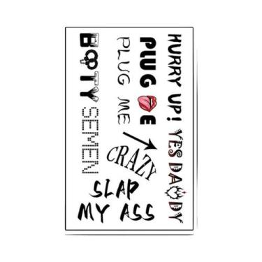 Imagem de Adesivo De Tatuagem Temporária Colorido E À Prova d'Água Para Peito, T