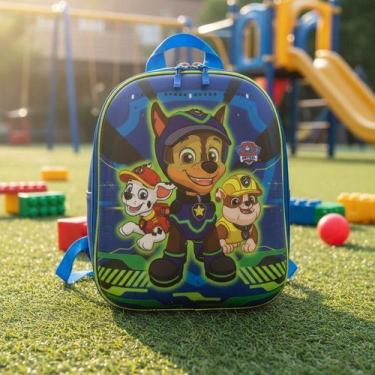 Imagem de Mochila Infantil Patrulha Canina Costas Escolar Resistente - MAX TOY, 