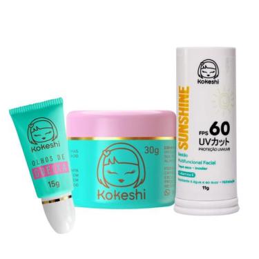Imagem de Kit Bastão Facial FPS60 Renovadores Pele Porcelana Kokeshi - Kokeshi C