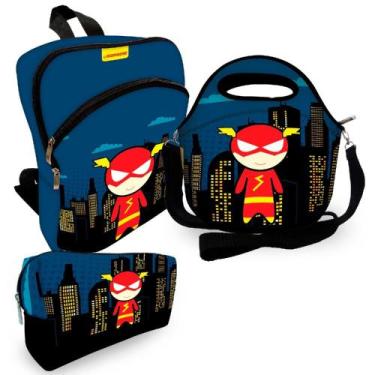 Imagem de Kit Escolar Plus com Mochila Plus + Lancheira + Necessaire Plus - ISOP