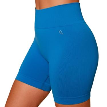 Imagem de Shorts Fitness Benévola Poliamida Academia Sem Costura Leg Legging Sem Transparência Treino Corrida-Feminino