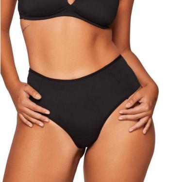 Imagem de Calcinha fio duplo em microfibra liebe, G, Preto