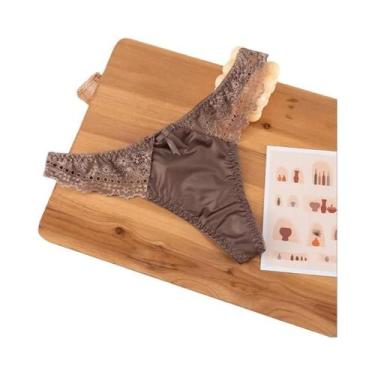 Imagem de Tanga Sexy De Cintura Baixa Estilo Europeu, Sem Costura, Com Detalhes 