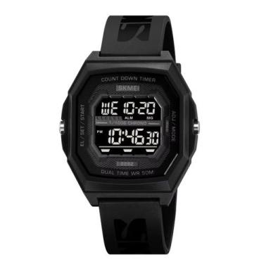 Imagem de Relógio Unissex Skmei Digital 2282 Preto  Resistente à Água 5 ATM, Cro