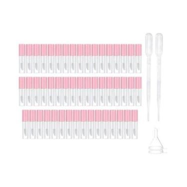 Imagem de Tubos Transparentes De 1.2ML Vazios Para Bálsamo Labial Com Tampa, Rec