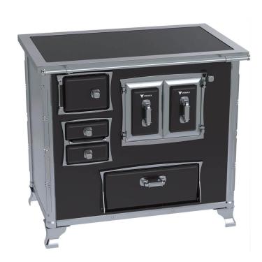 Imagem de Fogao A Lenha Venax Gii N° 2 Sec Xviii Premium Preto Saída Direita Com Gabinete 32519