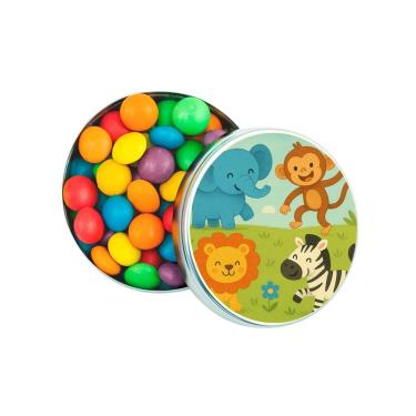 Imagem de Latinha Lembrancinha Personalizada Animais Divertidos