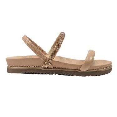Imagem de Sandália Via Marte Baixa Feminina Papete Brilho 117-006-01-Feminino