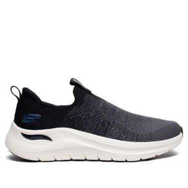 Imagem de Tênis Masculino Skechers Arch Fit 2.0 Calce Fácil Preto-Masculino