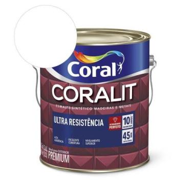 Imagem de Esmalte Sintético Coralit Ultra Resistência Alto Brilho Branco Neve 3.