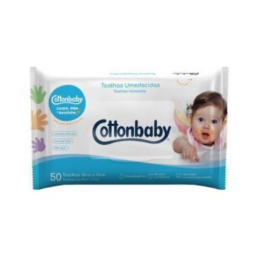Imagem de Toalha umedecida cottonbaby premium com 50 - recem nascido - Cotton Ba