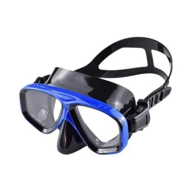Imagem de Máscara De Snorkel De Silicone Com Visão Ampla, Óculos De Mergulho Com