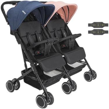 Imagem de Carrinho Kiddo para Gemeos Duplo Mascote Casal