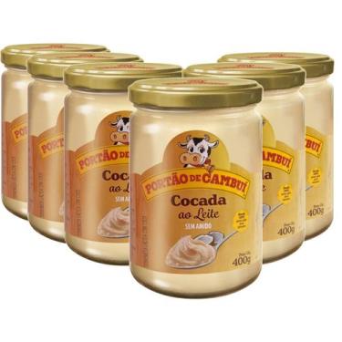 Imagem de Doce de leite Cocada ao Leite Portão do Cambui 400g (6 Und) - Portão d