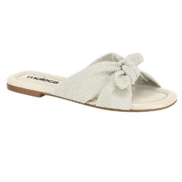 Imagem de Chinelo moleca casual ref 5570.101.31478 feminino, 37, Branco off