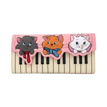 Imagem de Carteira Longa Dobrável Kawaii Cartoon Marie Cat Piano Para Mulheres, 