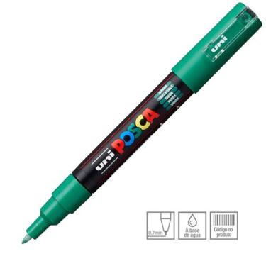 Imagem de Caneta Marcador Posca Uni-Ball PC-1M 0.7mm, Verde