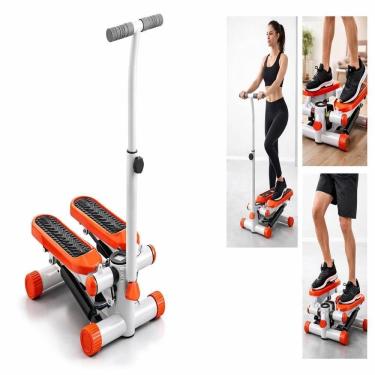 Imagem de Aparelho Ginastica Mini Stepper Simulador Caminhada Fisioterapia Tornozelo Abdominal Lombar Alongamento Panturrilha