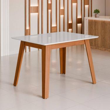 Imagem de Mesa de Jantar com Vidro 4 Lugares Multimóveis CR50229