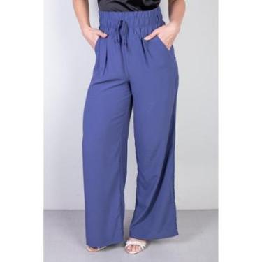 Imagem de Calça feminina pantalona com elástico 51129-Feminino