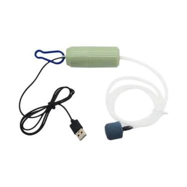 Imagem de Bomba De Ar USB Para Aquário Com Economia De Energia, Com Pedra Difuso