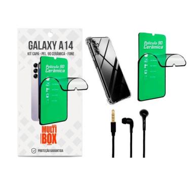 Imagem de Kit Capa + Película 9D + Fone com fio Samsung Galaxy A14 5G - MBOX