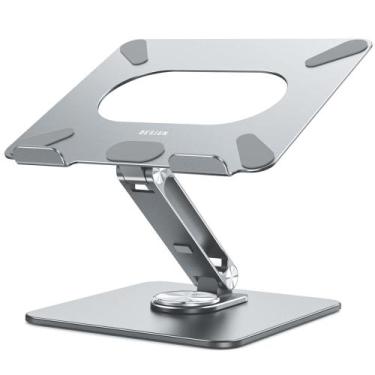 Imagem de Suporte para laptop BESIGN LSX7 com base giratória de 360 cinza