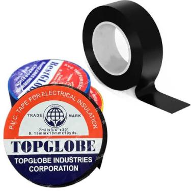 Imagem de Kit com 2 Fita Isolante Em PVC Profissional Preta 4,5mt - Inter