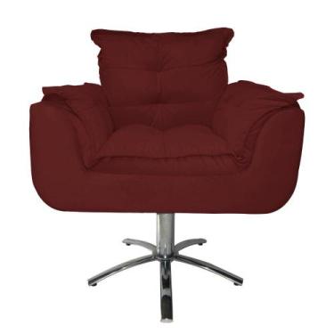 Imagem de Conjunto 2 Poltronas Para Recepção Com Base Giratória de Metal Opala S