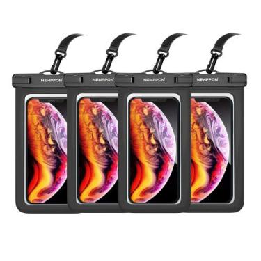Imagem de Bolsa para celular Newppon, pacote com 4, impermeável, flutuante de at