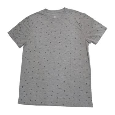 Imagem de Camiseta Reta Branca Estampada B Plus Algodão Confortável