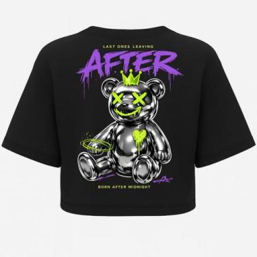 Imagem de Cropped Oversized Preto - Estampa DTF - Últimas Unidades - AFTER, P