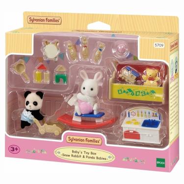 Imagem de Sylvanian Families - Bebê Coelho Neve & Bebê Panda - Conjunto Brinquedos Divertidos - E...