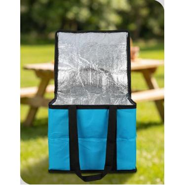 Imagem de Bolsa Térmica 26L Azul Grande Cooler Praia Viagem - Western
