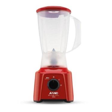 Imagem de Liquidificador Power Mix 550W com Lâminas em Aço Inox Zelkrom Vermelho 110V para Receit...